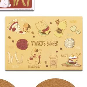 Natsume's Book of Friends Nyanko Sensei Burger Kuji Placemat Prize E New